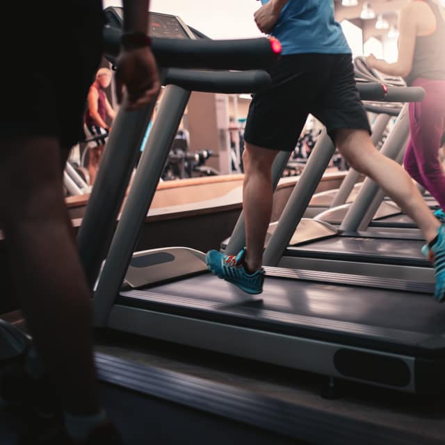 People training together in a fitness class